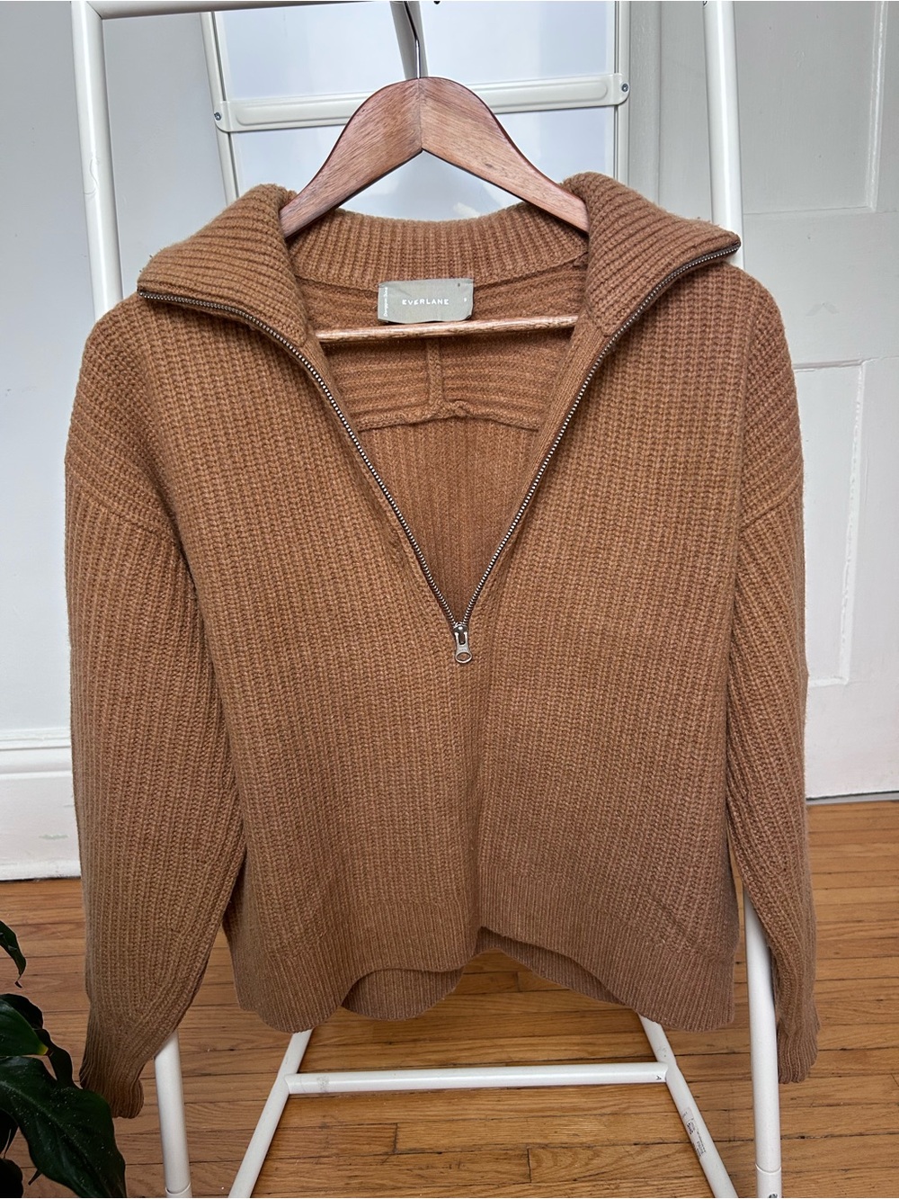 Everlane Women's Half-Zip Sweater